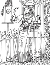 Dreamland Victorian Fashion Colouring Book - A Drawing Painting & Colouring Book For Adults (English)